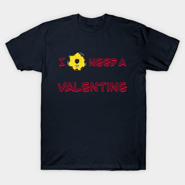 Donut Valentine T-Shirt by Art by Nabes